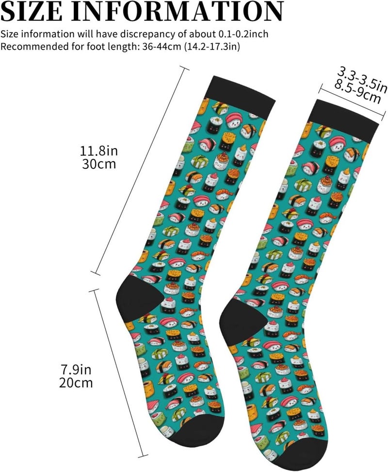 thmnj Compression Socks Knee High Support Socks for Women Men Circulation Stockings for Athletic Running Cycling Flying - Image 2